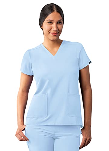 Adar Additon Schrubben Für Frauen - Moderne V-Hals Schrubben Top - A6008 - Sky Blue - M von Adar Uniforms