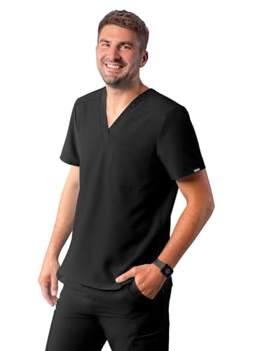 Adar Additon Schrubben Für Männer - Klassisch V-Hals Schrubben Top - A6006 - Schwarz - 3X Adar Additon Schrubben Für Männer - Klassisch V-Hals Schrubben Top - A6006 - Schwarz - 3X von Adar Uniforms