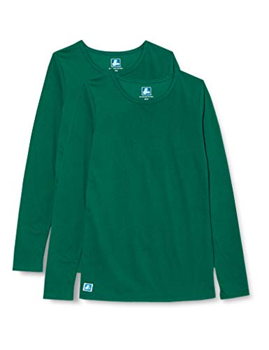 Adar Damen Untershirt 2er-Pack - Langärmeliges Komfort T-Shirt - 2902 - Hunter Green - 3X von Adar Uniforms