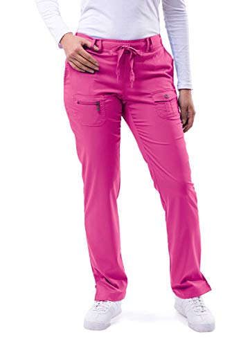 Adar Pro Damen Kittel - Medizinische Skinny Yoga Hose - P4100 - Fruit Punch - 2X von Adar Uniforms