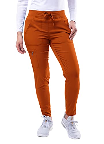 Adar Pro Damen Kittel - Ultimative medizinische Yoga Jogger Hose - P7104 - Cinnamon - XS von Adar Uniforms