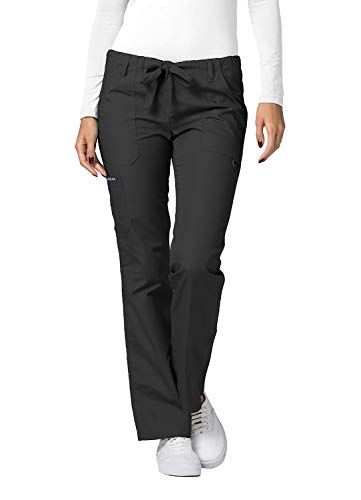 Adar Universal Damen Pflegebekleidung - Gerade Hose mit Kordelzug - 510 - Pewter - XXS von Adar Uniforms