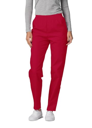 Adar Universal Damen Pflegebekleidung - Konische Cargo Hose - 503 - Red - 3X von Adar Uniforms