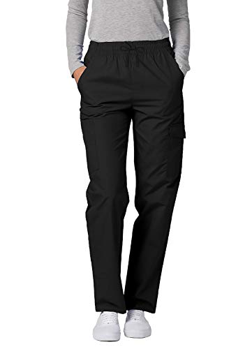 Adar Universal Damen Pflegebekleidung - lockere Cargo Hose - 506 - Black - 5X von Adar Uniforms
