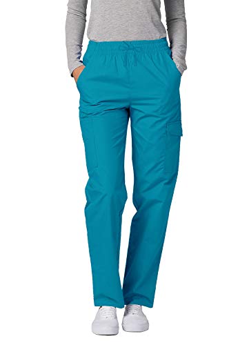 Adar Universal Damen Pflegebekleidung - lockere Cargo Hose - 506 - Teal Blue - 2X von Adar Uniforms