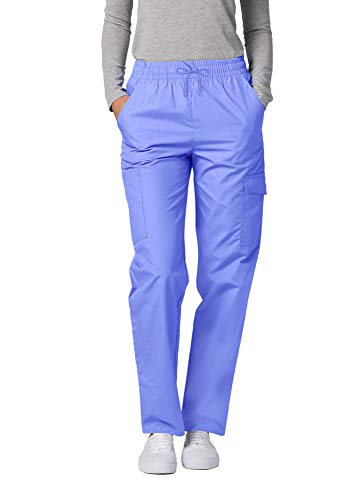 Adar Universal Damen Pflegebekleidung - lockere medizinische Cargo Hose - 506 - Ceil Blue - XS von Adar Uniforms