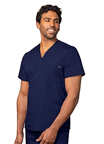 Adar Universal Unisex Pflegebekleidung - Medizinische Tunika mit V-Ausschnitt - 6011 - Navy - XS von Adar Uniforms