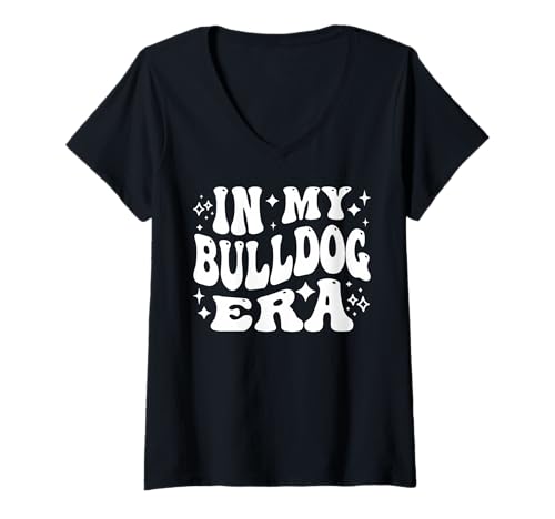 Damen In My Bulldog Era - Lustiger Bulldoggenbesitzer, Hundeliebhaber T-Shirt mit V-Ausschnitt Damen In My Bulldog Era - Lustiger Bulldoggenbesitzer, Hundeliebhaber T-Shirt mit V-Ausschnitt von Addictive Designs Merch
