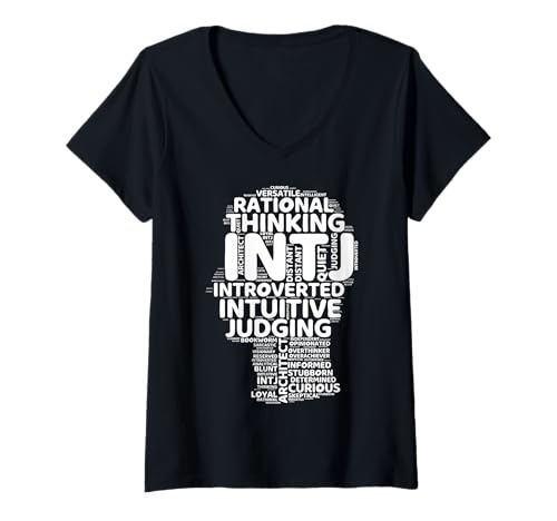 Damen INTJ Architect Lustige introvertierte Persönlichkeitsbeziehung T-Shirt mit V-Ausschnitt Damen INTJ Architect Lustige introvertierte Persönlichkeitsbeziehung T-Shirt mit V-Ausschnitt von Addictive Designs Personality Merch
