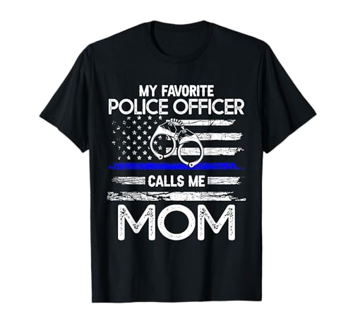 Mein Lieblingspolizist nennt mich Mama - Support Cop Family T-Shirt von Addictive Designs Professional Merch