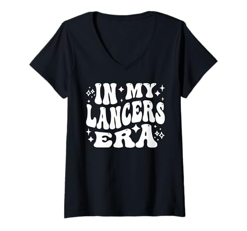 Damen In My Lancers Era, School Spirit, Sports Team Fan T-Shirt mit V-Ausschnitt Damen In My Lancers Era, School Spirit, Sports Team Fan T-Shirt mit V-Ausschnitt von Addictive Designs School Merch