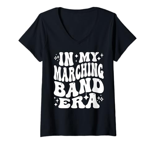 Damen In My Marching Band Era Musician Practice Band Life T-Shirt mit V-Ausschnitt Damen In My Marching Band Era Musician Practice Band Life T-Shirt mit V-Ausschnitt von Addictive Designs School Merch