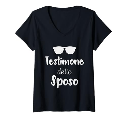 Damen Zeuge des Bräutigams | Abschied von Zölibat Geschenke T-Shirt mit V-Ausschnitt Damen Zeuge des Bräutigams | Abschied von Zölibat Geschenke T-Shirt mit V-Ausschnitt von Addio al Celibato Regali