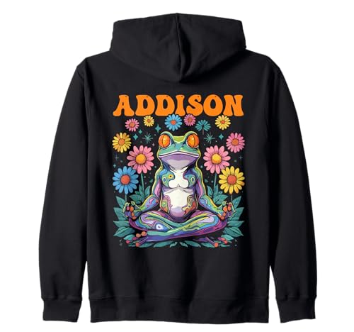 Addison Skurrile Frosch Design für Mädchen Name Addison Kapuzenjacke Addison Skurrile Frosch Design für Mädchen Name Addison Kapuzenjacke von Addison Designs for Girls Name Addison