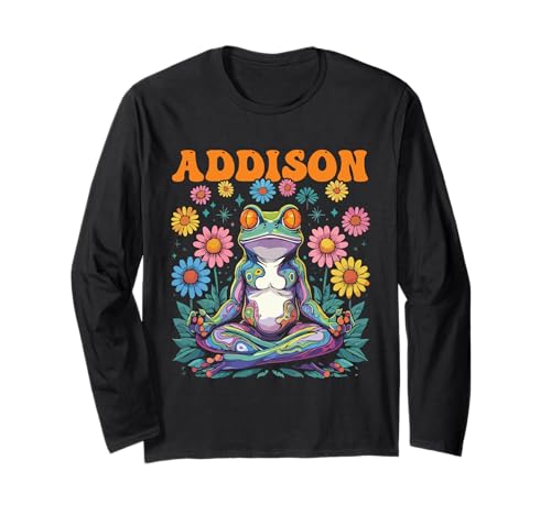 Addison Skurrile Frosch Design für Mädchen Name Addison Langarmshirt Addison Skurrile Frosch Design für Mädchen Name Addison Langarmshirt von Addison Designs for Girls Name Addison