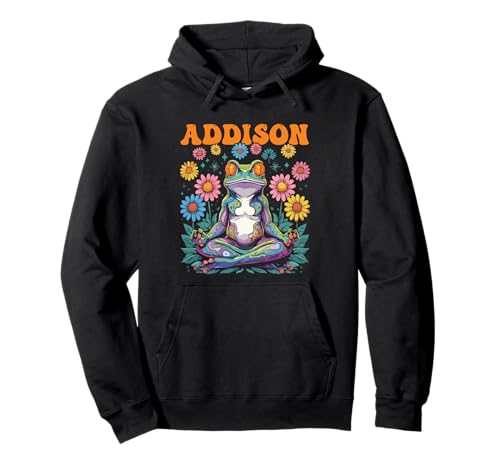 Addison Skurrile Frosch Design für Mädchen Name Addison Pullover Hoodie Addison Skurrile Frosch Design für Mädchen Name Addison Pullover Hoodie von Addison Designs for Girls Name Addison