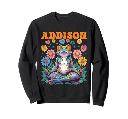Addison Skurrile Frosch Design für Mädchen Name Addison Sweatshirt Addison Skurrile Frosch Design für Mädchen Name Addison Sweatshirt von Addison Designs for Girls Name Addison