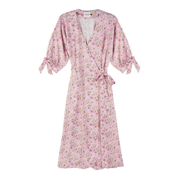 Addition Sustainable Apparel Bow Wrap Dress - Wickelkleid aus EcoVero von Addition Sustainable Apparel