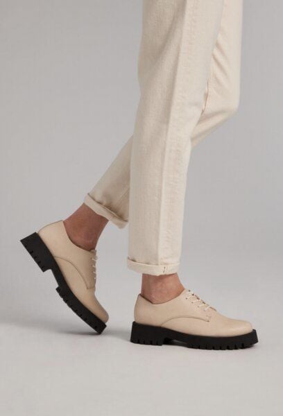 Addition Sustainable Apparel Halbschuhe aus Bio-Leder - Lace all black von Addition Sustainable Apparel