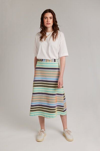 Addition Sustainable Apparel Wadenlanger Rock aus Bio-Baumwolle, Easy Skirt von Addition Sustainable Apparel
