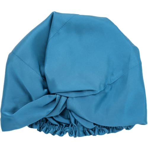 Ade'Soie I Turban Damen 100 % Maulbeerseide 22 Momme Klasse 6A I Haarpflegezubehör Nacht und Tag I Verstellbare Seidenhaube für alle Haartypen, Pfauenblau, Einheitsgröße Ade'Soie I Turban Damen 100 % Maulbeerseide 22 Momme Klasse 6A I Haarpflegezubehör Nacht und Tag I Verstellbare Seidenhaube für alle Haartypen, Pfauenblau, Einheitsgröße von Ade'Soie