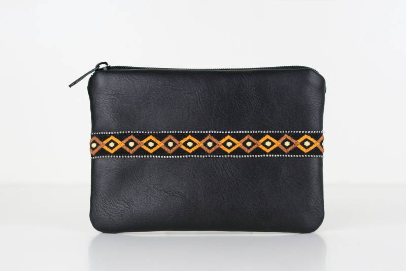 Schwarze Mini-Geldbörse, Mini-Geldbeutel, Mini-Portemonnaie, Mini-Täschchen von AdeaBeauty