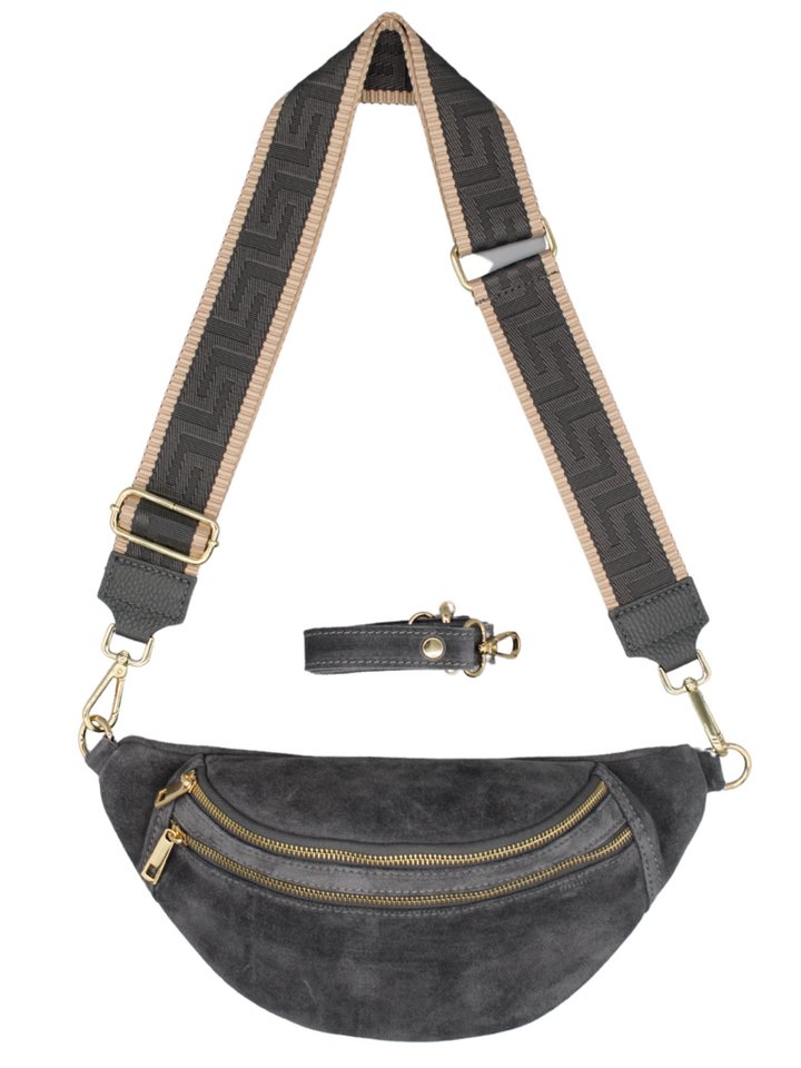 Adel Bags Gürteltasche CHLOÉ Suede Bauchtasche, Crossbody Tasche aus echtem Wildleder, hergestellt in Italien, aus echtem Wildleder, mit 2 Riemen Adel Bags Gürteltasche CHLOÉ Suede Bauchtasche, Crossbody Tasche aus echtem Wildleder, hergestellt in Italien, aus echtem Wildleder, mit 2 Riemen von Adel Bags