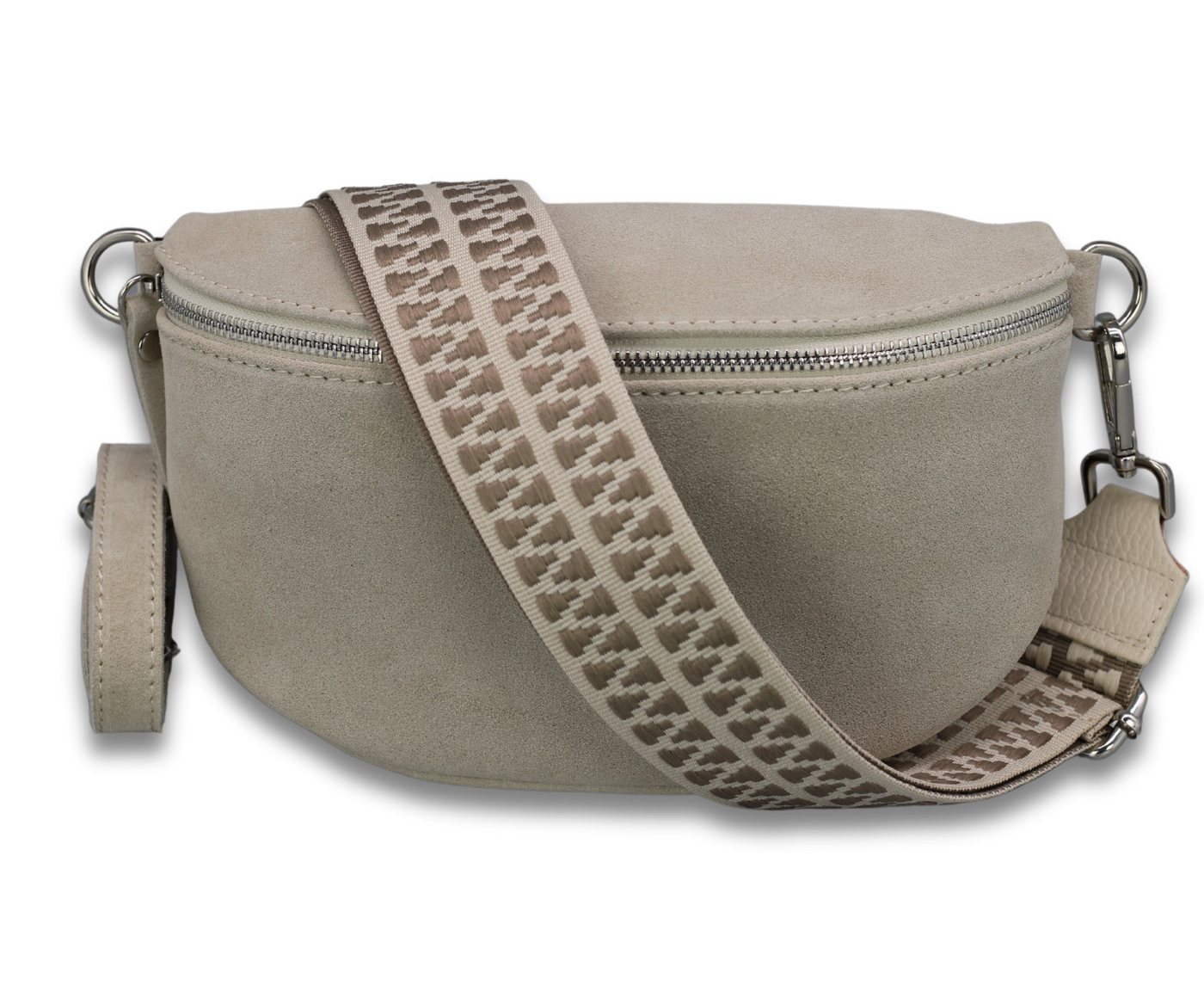 Adel Bags Gürteltasche SUEDE Bauchtasche für Damen aus echtem Wildleder, Beige von Adel Bags