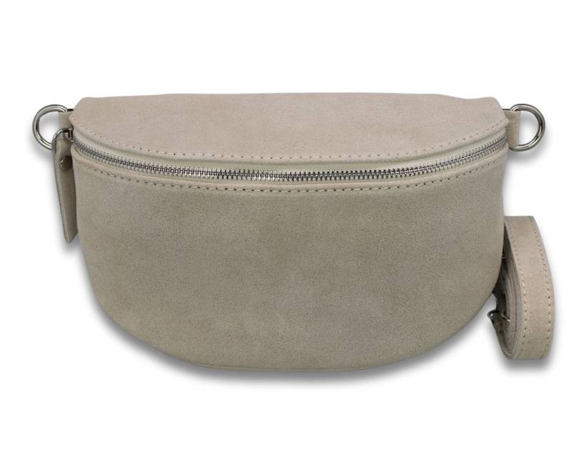 Adel Bags Gürteltasche SUEDE Bauchtasche für Damen aus echtem Wildleder, Beige von Adel Bags