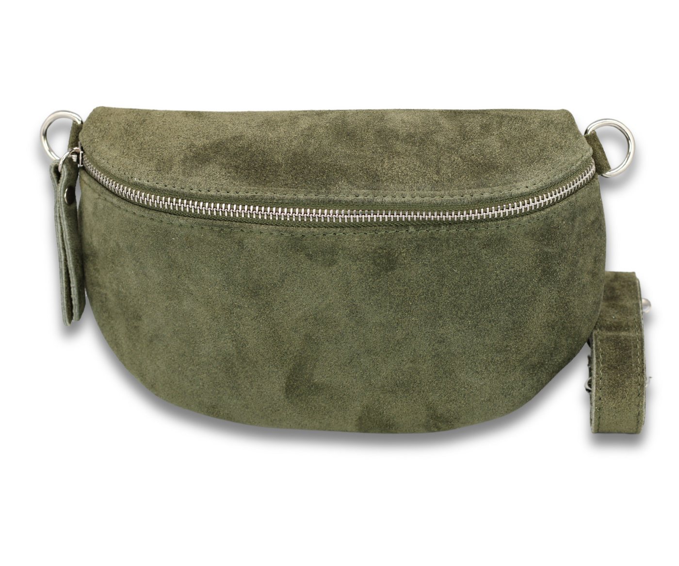 Adel Bags Gürteltasche SUEDE Bauchtasche für Damen aus echtem Wildleder, Khaki von Adel Bags