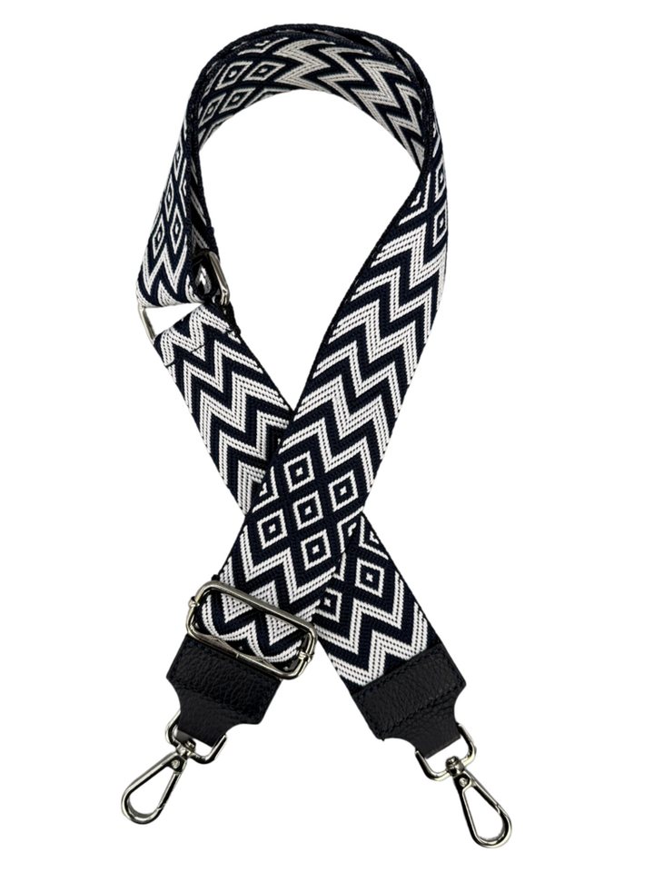 Adel Bags Schulterriemen Taschengurt Dunkelblau, Verstellbarer Taschenriemen, 5cm Breit hergestellt in Italien von Adel Bags