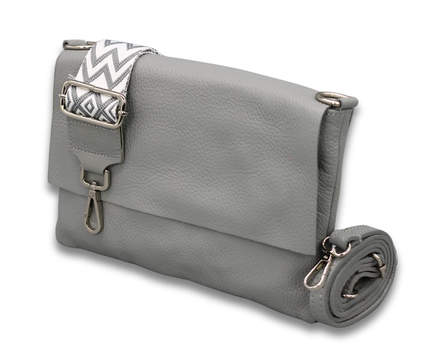 Adel Bags Schultertasche CALI Schlanke Tasche mit 3 Fächer, Slim Crossbody Bag Echtes Leder Adel Bags Schultertasche CALI Schlanke Tasche mit 3 Fächer, Slim Crossbody Bag Echtes Leder von Adel Bags