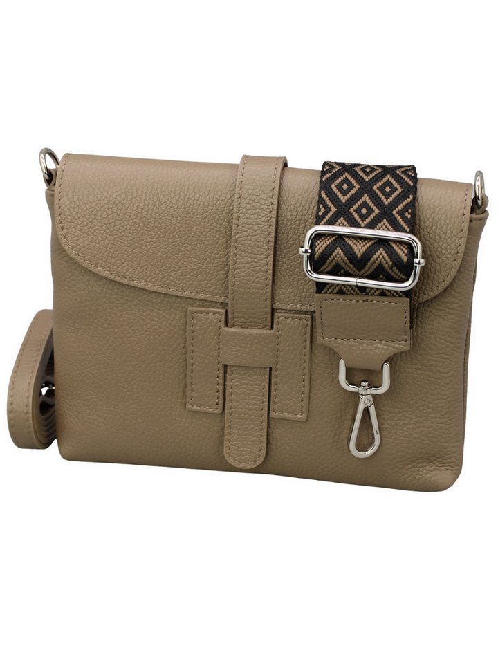Adel Bags Schultertasche Helen Umhängetasche aus echtem Leder mit 2 verstellbaren Riemen von Adel Bags