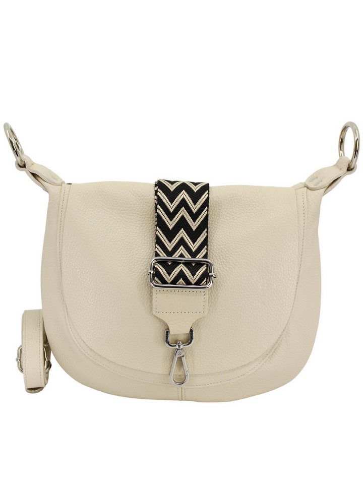 Adel Bags Schultertasche Kayla Ledertasche Made in Italy mit 2 Riemen, Zwei Tragegurte inklusive, Made in Italy von Adel Bags