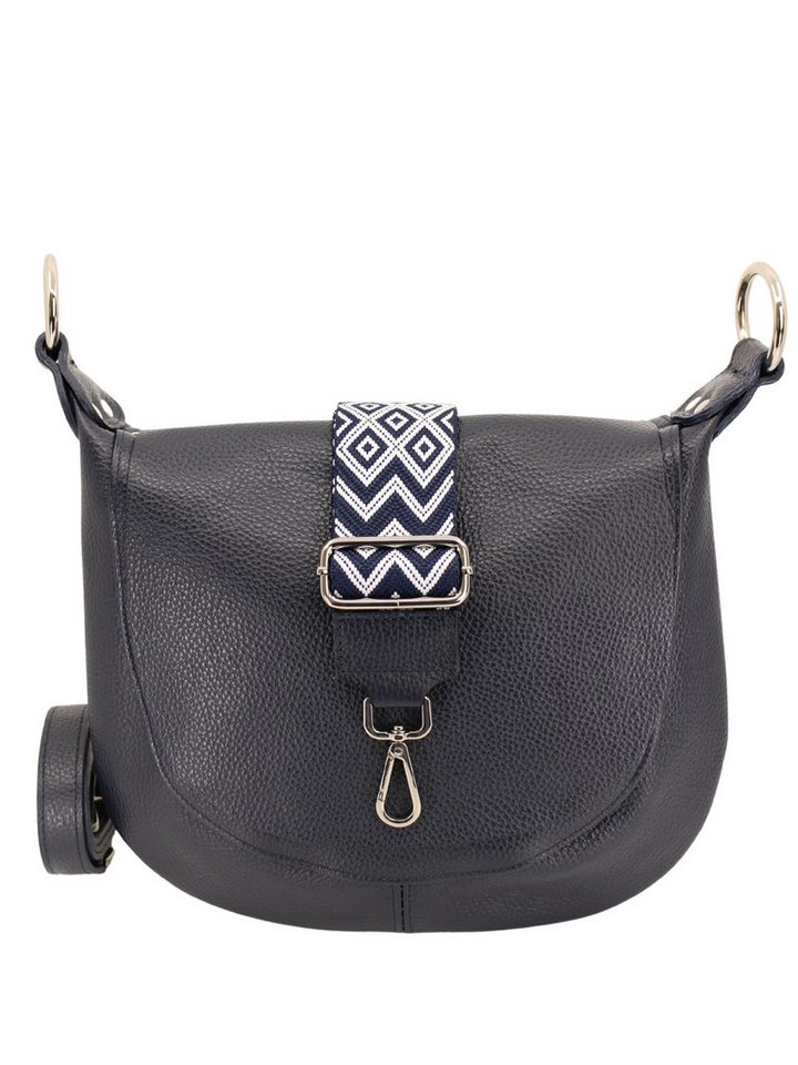 Adel Bags Schultertasche Kayla Ledertasche Made in Italy mit 2 Riemen, Zwei Tragegurte inklusive, Made in Italy von Adel Bags