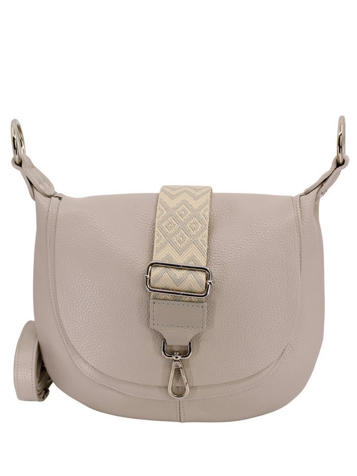 Adel Bags Schultertasche Kayla Ledertasche Made in Italy mit 2 Riemen, Zwei Tragegurte inklusive, Made in Italy von Adel Bags