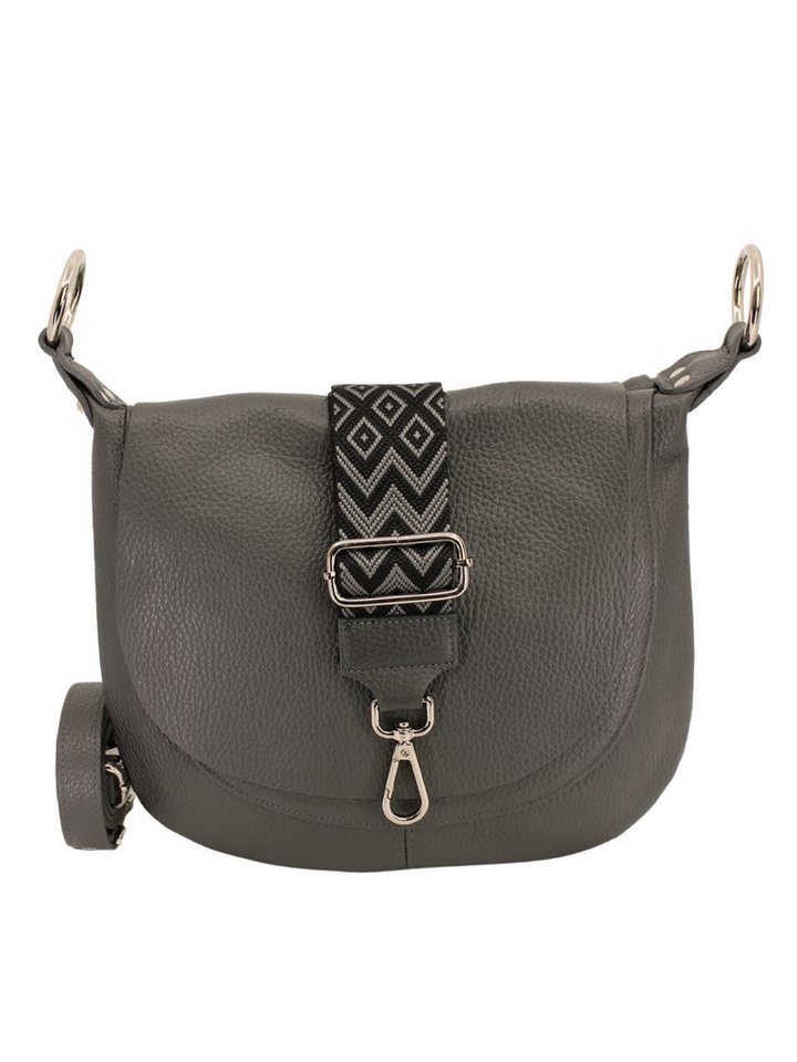 Adel Bags Schultertasche Kayla Ledertasche Made in Italy mit 2 Riemen, Zwei Tragegurte inklusive, Made in Italy von Adel Bags