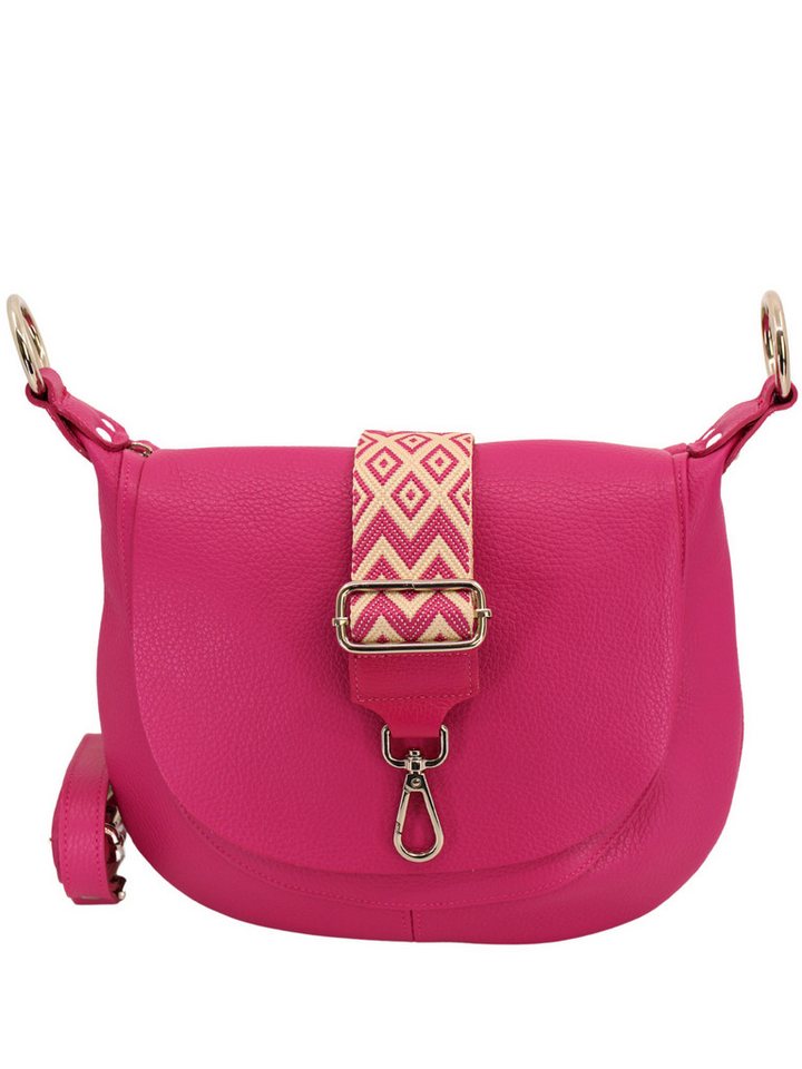 Adel Bags Schultertasche Kayla Ledertasche Made in Italy mit 2 Riemen, Zwei Tragegurte inklusive, Made in Italy von Adel Bags