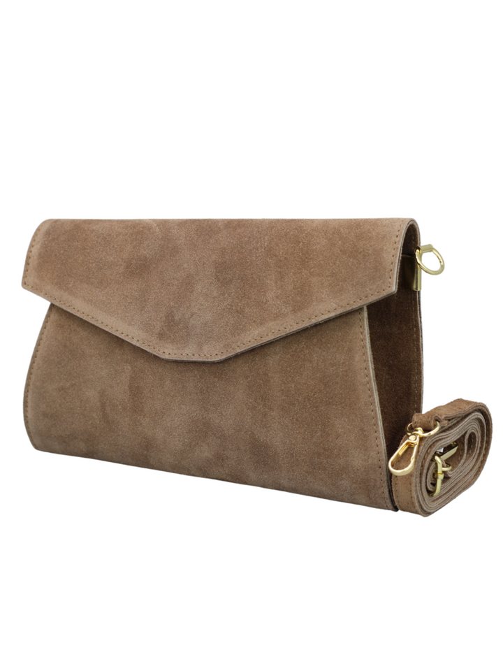 Adel Bags Umhängetasche SETRA Damen Schultertasche aus echtem Wildleder, hergestellt in Italien von Adel Bags