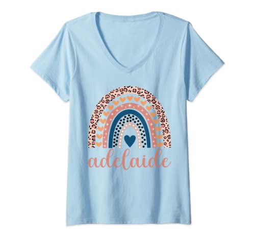 Damen Adelaide T Shirt Adelaide Name Geburtstag Shirt Geschenk T-Shirt mit V-Ausschnitt von Adelaide Name Shirts & Gifts