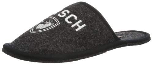 Adelheid Herren Platzhirsch Filzpantoffel Pantoffeln, Schwarz (Rabenschwarz / 905), 44/45 von Adelheid