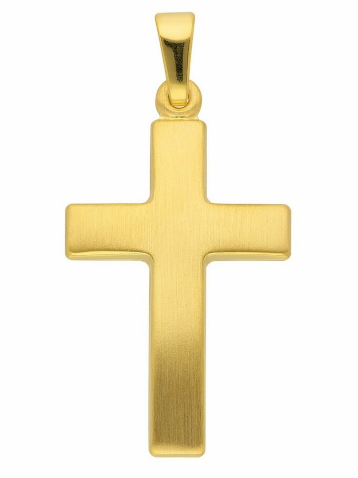 Adelia´s Kettenanhänger 333 Gold Kreuz Anhänger, Goldschmuck für Damen & Herren von Adelia´s