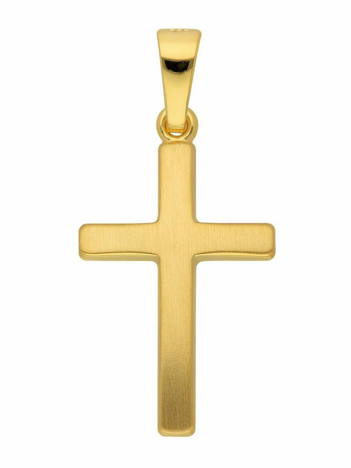 Adelia´s Kettenanhänger 333 Gold Kreuz Anhänger, Goldschmuck für Damen & Herren von Adelia´s