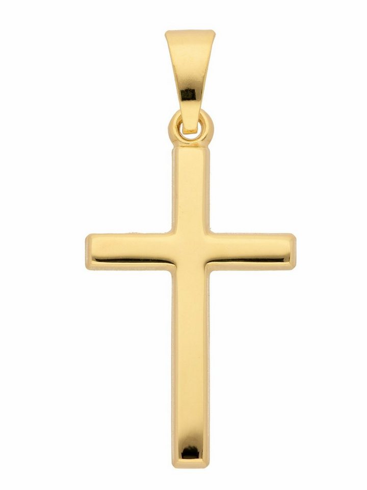 Adelia´s Kettenanhänger 333 Gold Kreuz Anhänger, Goldschmuck für Damen & Herren von Adelia´s