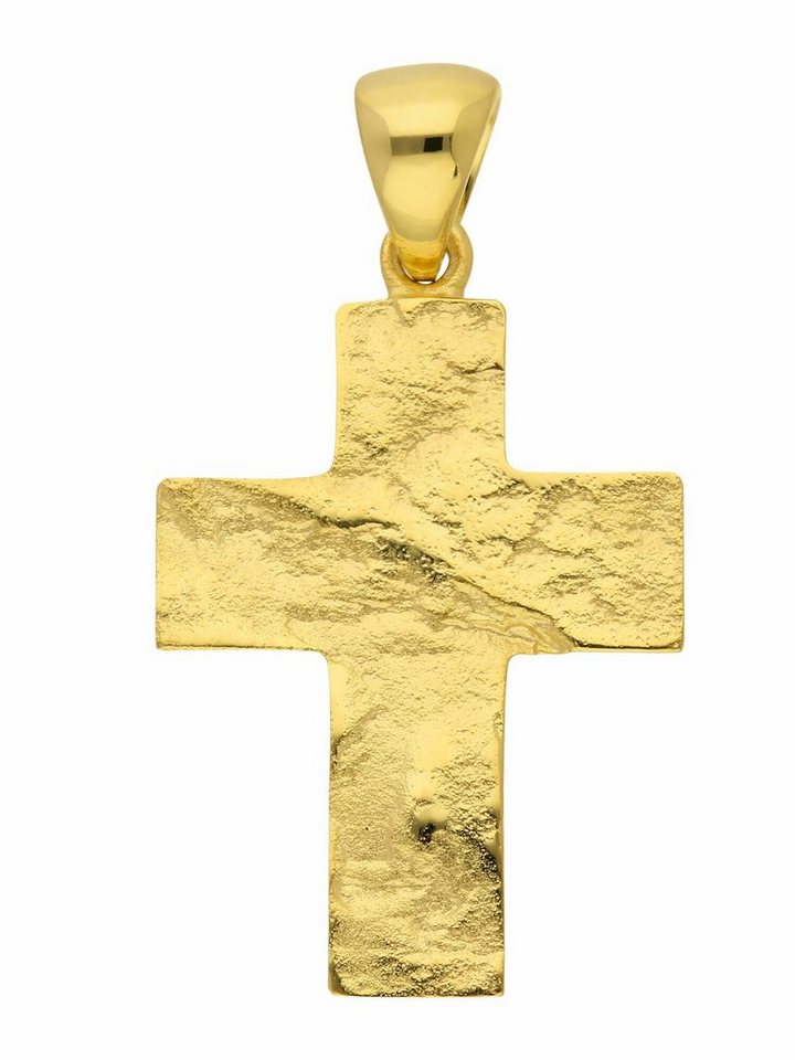 Adelia´s Kettenanhänger 333 Gold Kreuz Anhänger, Goldschmuck für Damen & Herren von Adelia´s