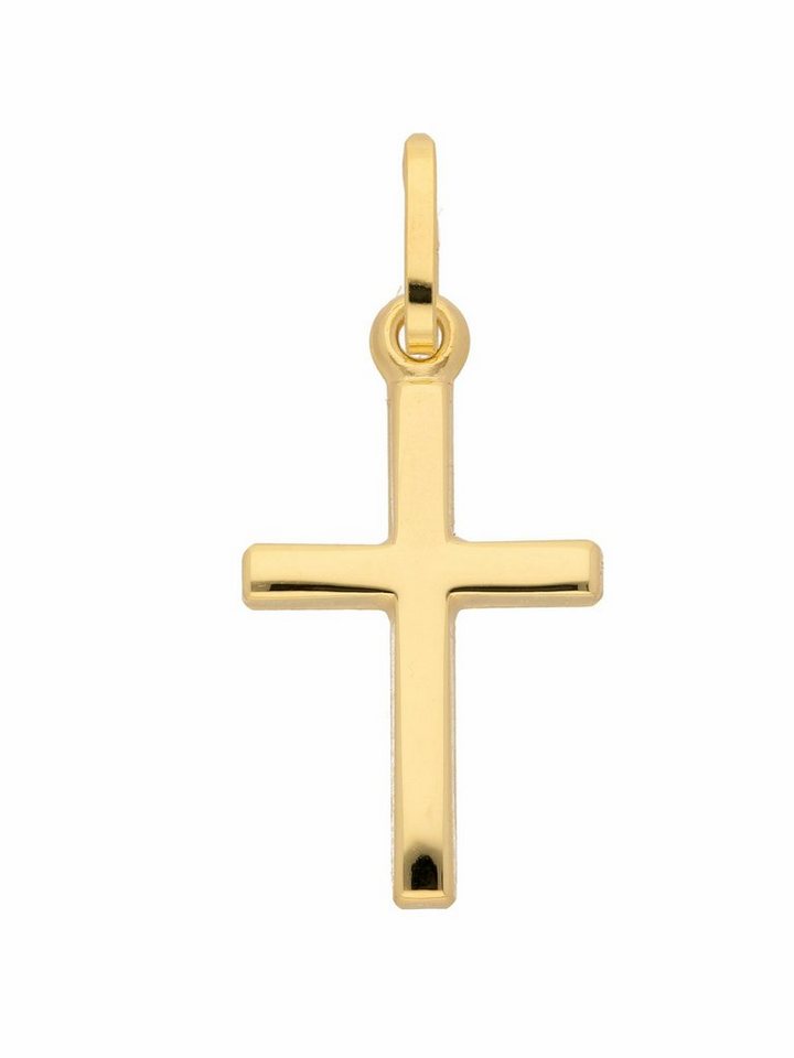 Adelia´s Kettenanhänger 333 Gold Kreuz Anhänger, Goldschmuck für Damen & Herren von Adelia´s