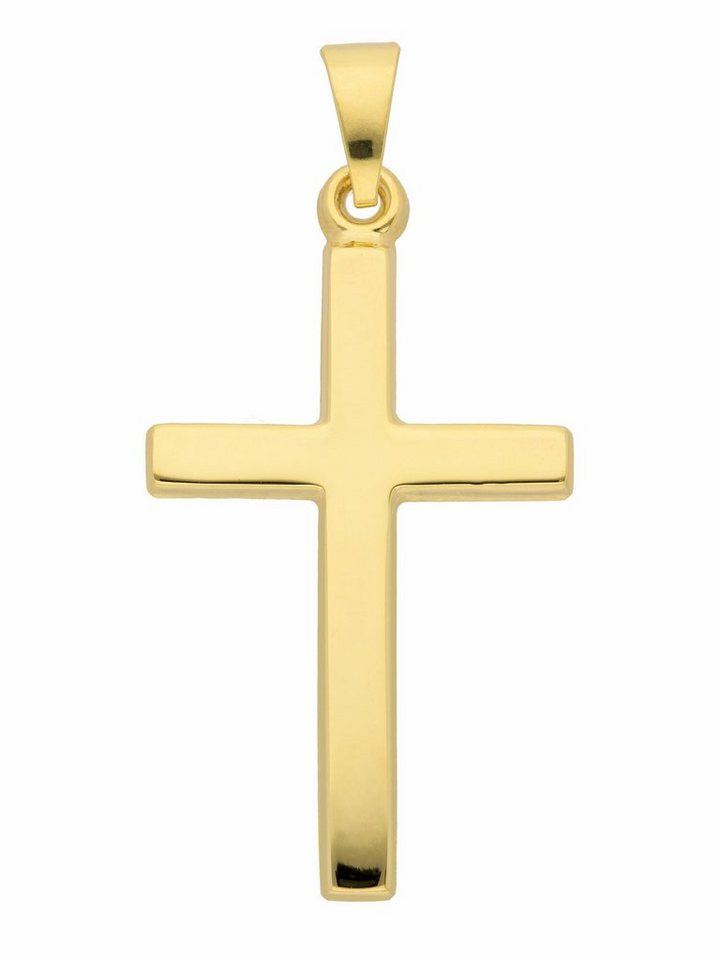 Adelia´s Kettenanhänger 333 Gold Kreuz Anhänger, Goldschmuck für Damen & Herren von Adelia´s