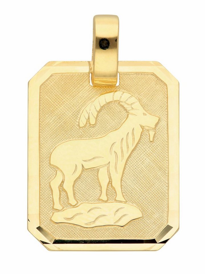 Adelia´s Kettenanhänger 333 Gold Sternzeichen Anhänger Steinbock, Goldschmuck für Damen & Herren von Adelia´s