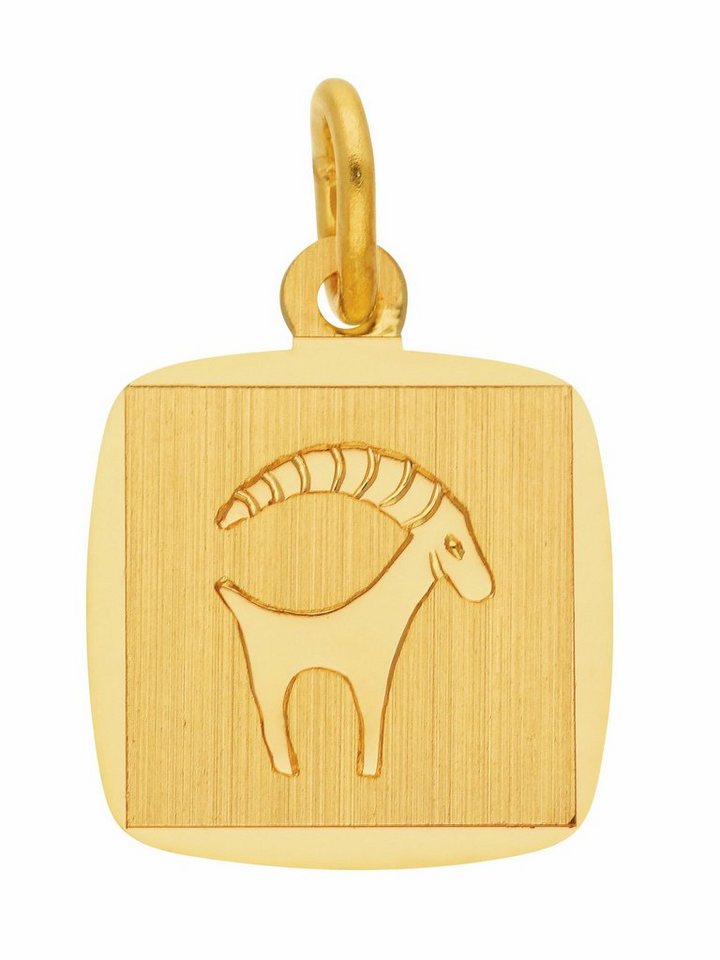 Adelia´s Kettenanhänger 333 Gold Sternzeichen Anhänger Steinbock, Goldschmuck für Damen & Herren von Adelia´s