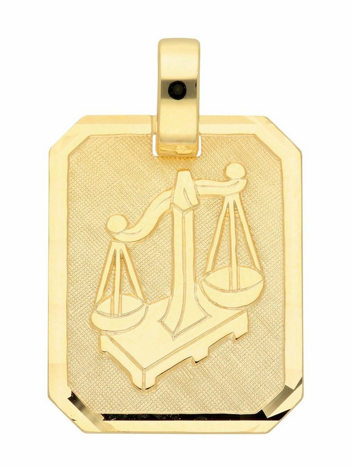 Adelia´s Kettenanhänger 333 Gold Sternzeichen Anhänger Waage, Goldschmuck für Damen & Herren von Adelia´s